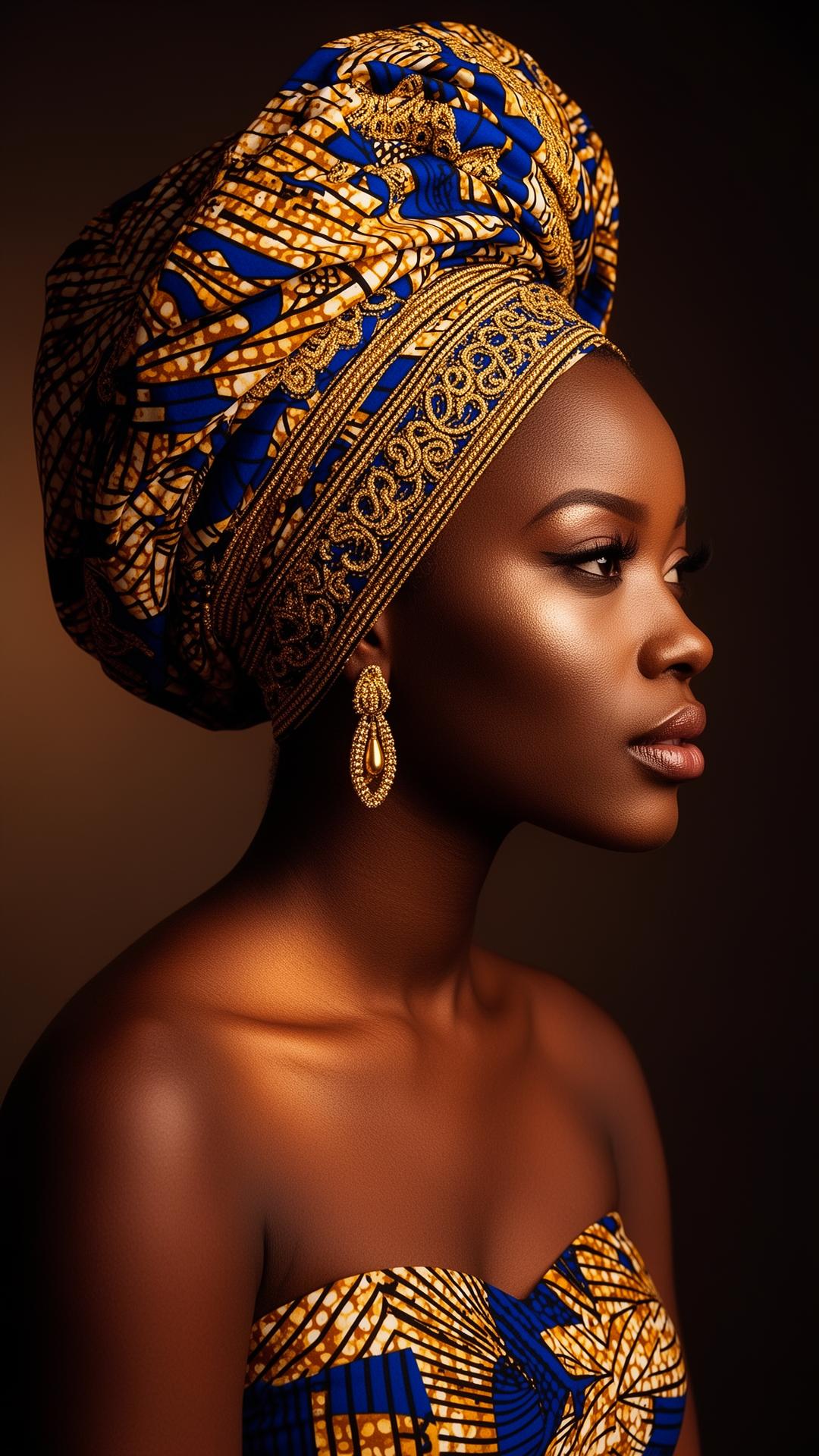 Woman in traditional headwrap